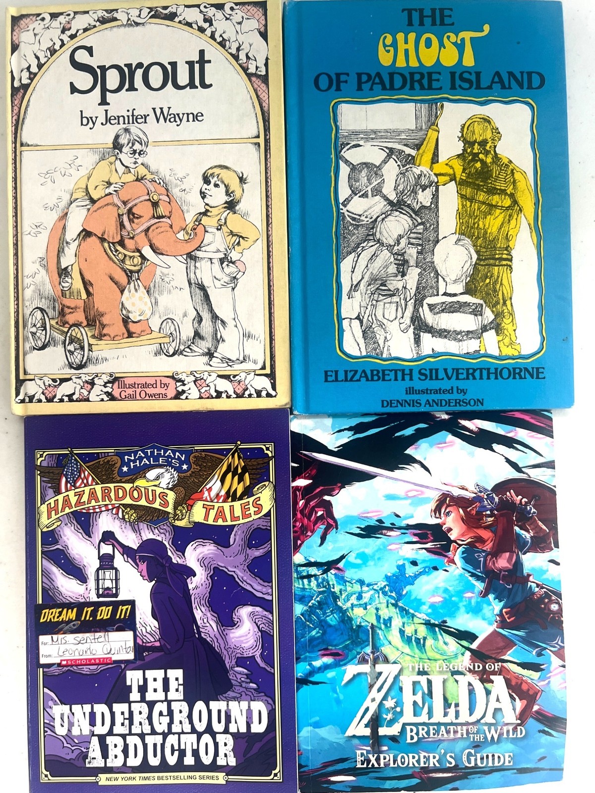 4 Children’s Books Various Stories Genres Vintage and Modern Exploration to Fun