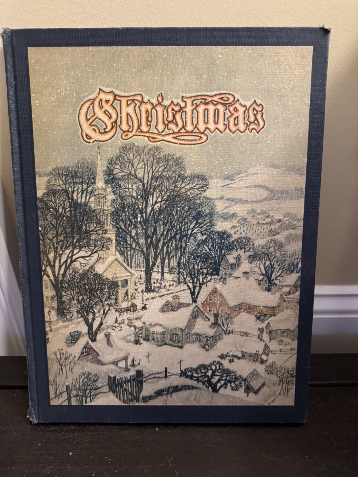 Antique Book ‚Christmas‘-XL Pictorial Front-Decor,Display 1947-Literature, Art