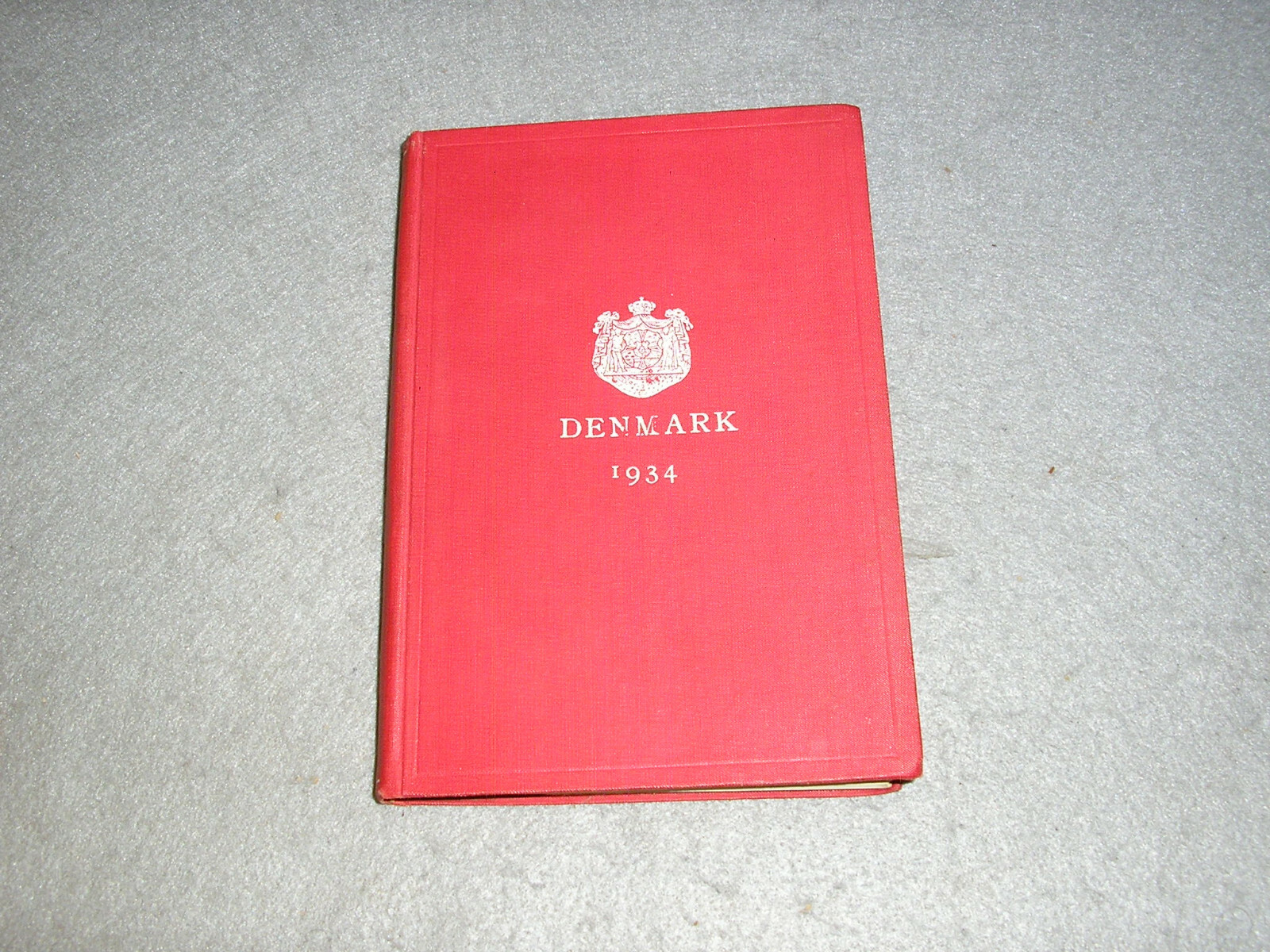 Antique Denmark Greenland BookSocial & Economic Statistics for 1934 Fold Out Map