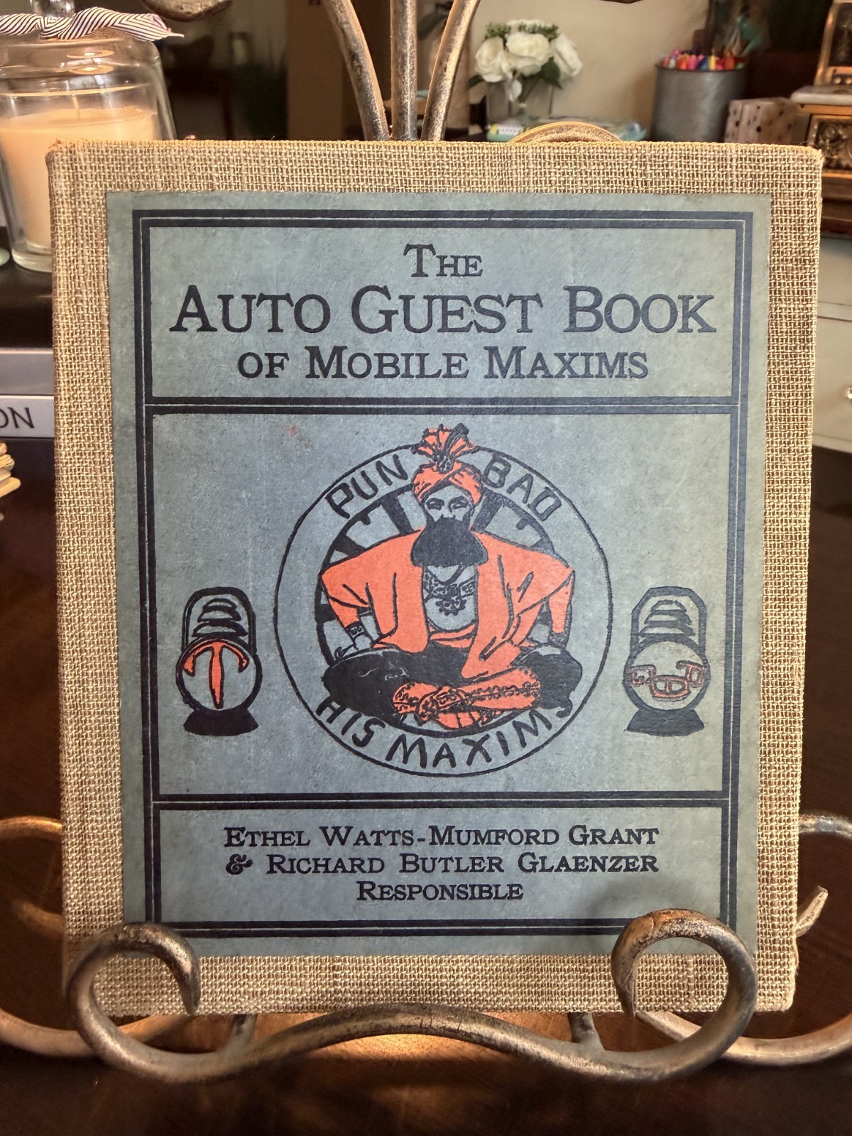 The Auto Guest Book 1906 Ethel Watts Mumford Paul Elder San Francisco Antique