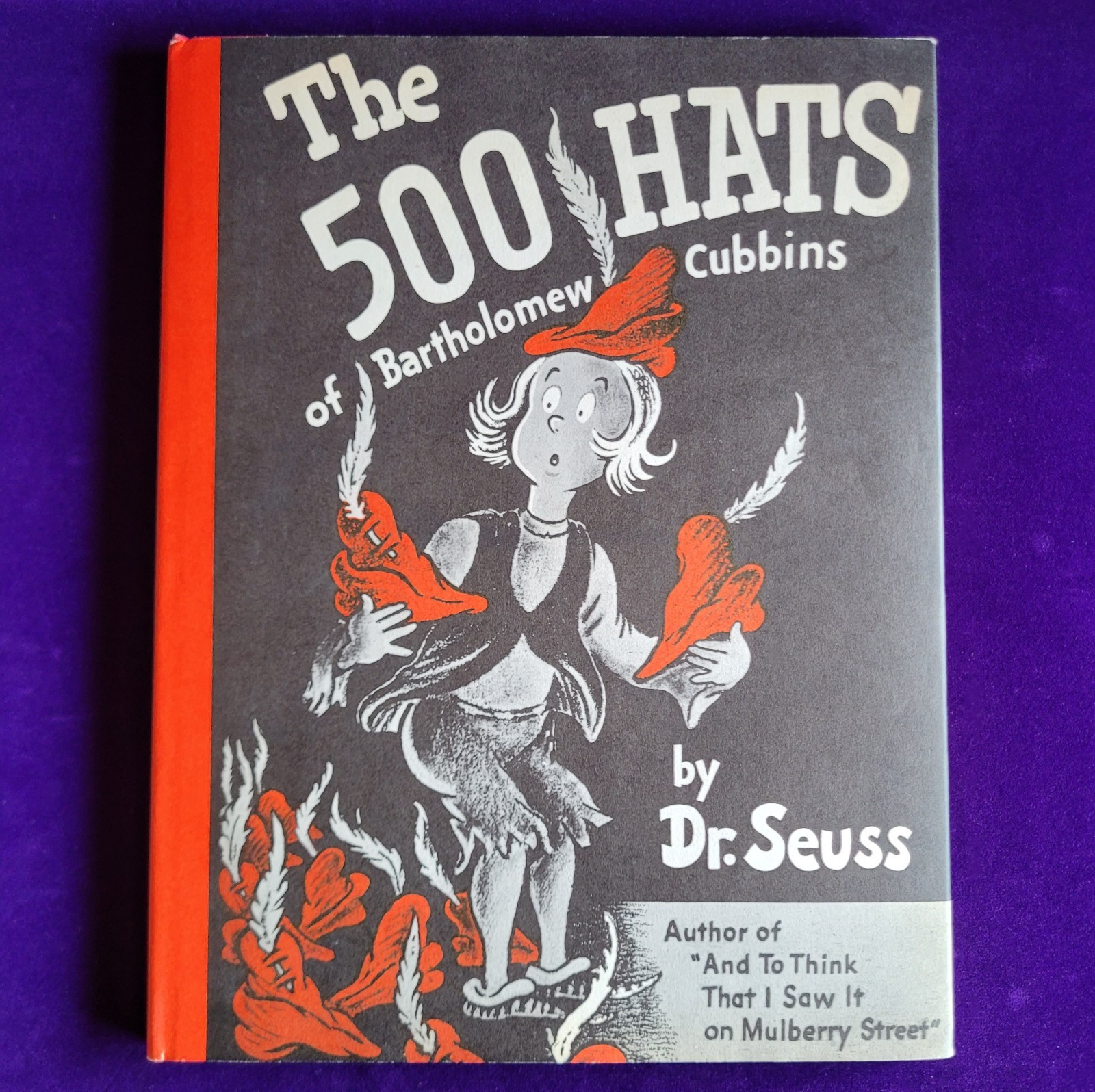 THE 500 HATS of Bartholomew Cubbins Dr. Seuss With Dust Jacket 1938 Renewed