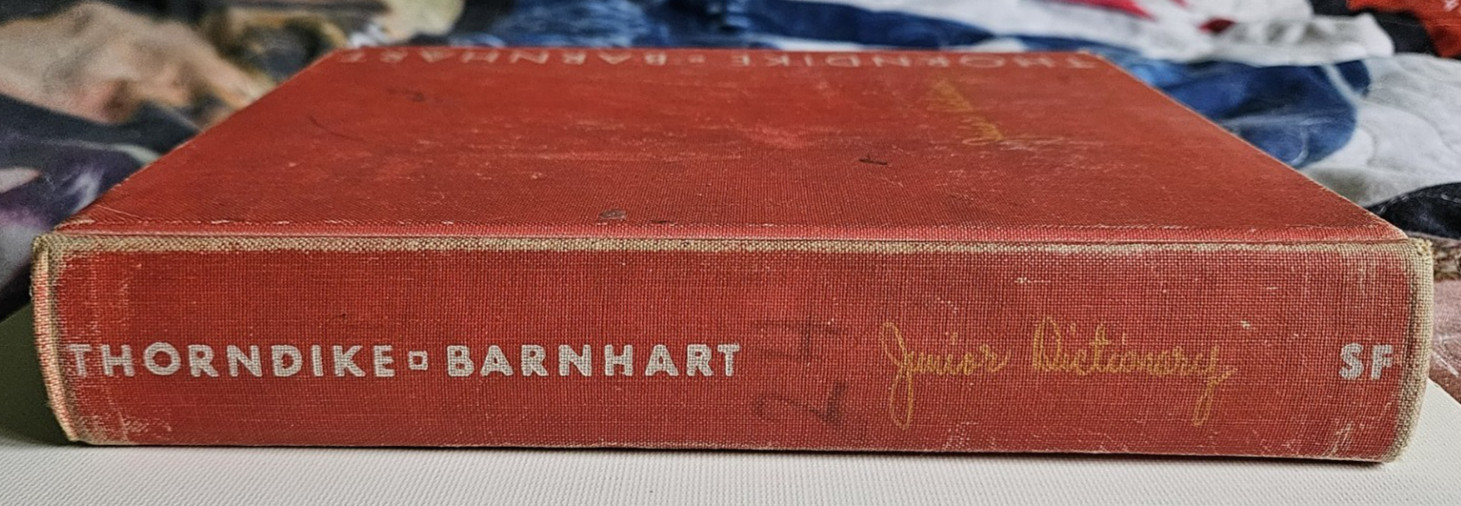 Thorndike Barnhart Junior Dictionary Copyright 1962- Vintage