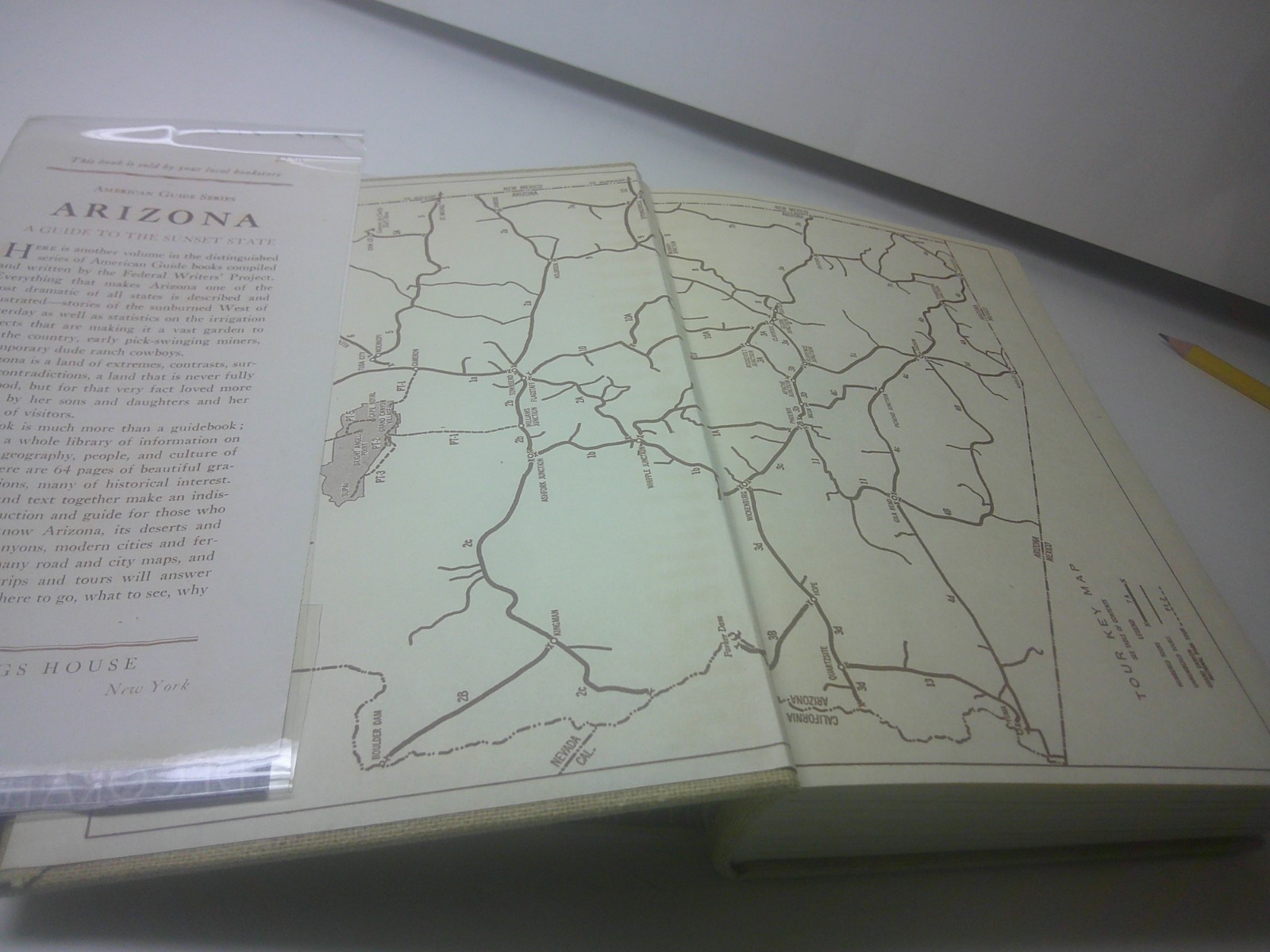 ARIZONA SUNSET STATE AMERICAN GUIDE SERIES WPA HB DJ FIRST ED 1940