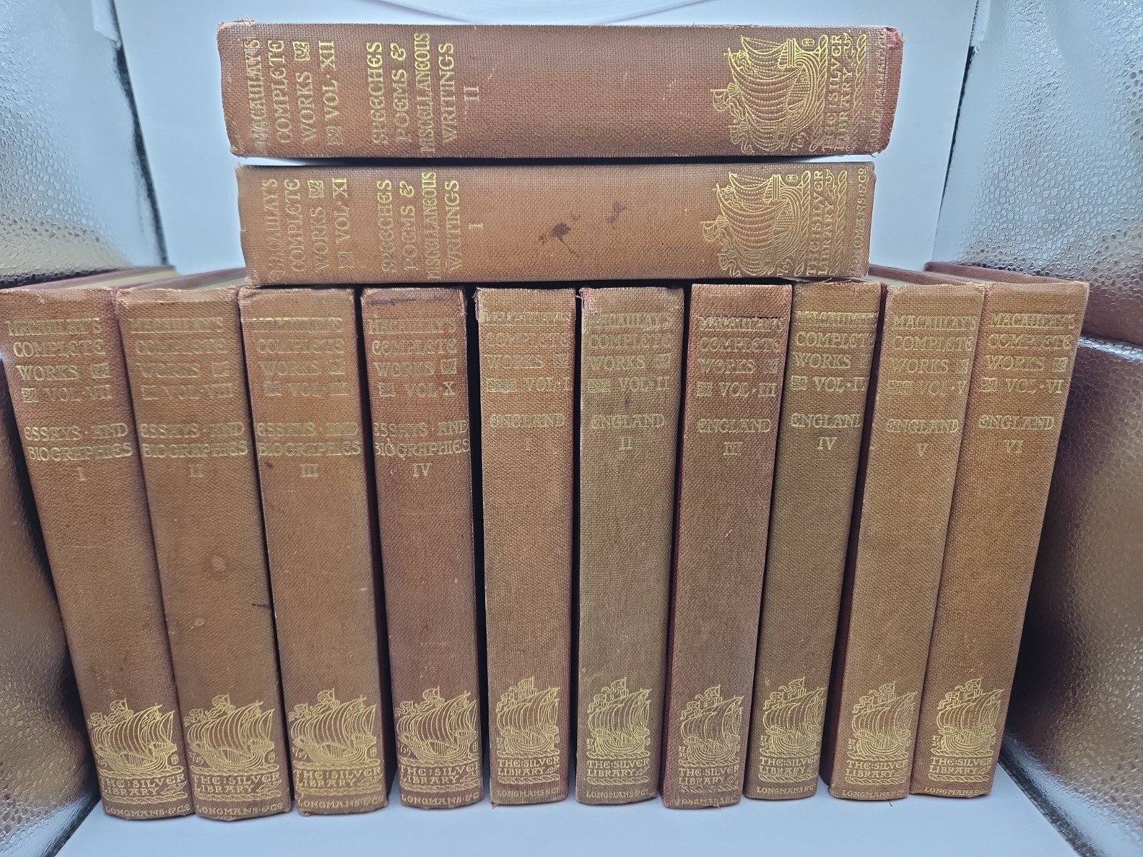 1898 12 Volumes The Works of Lord Macaulay Earl of Rosebery Vintage Books