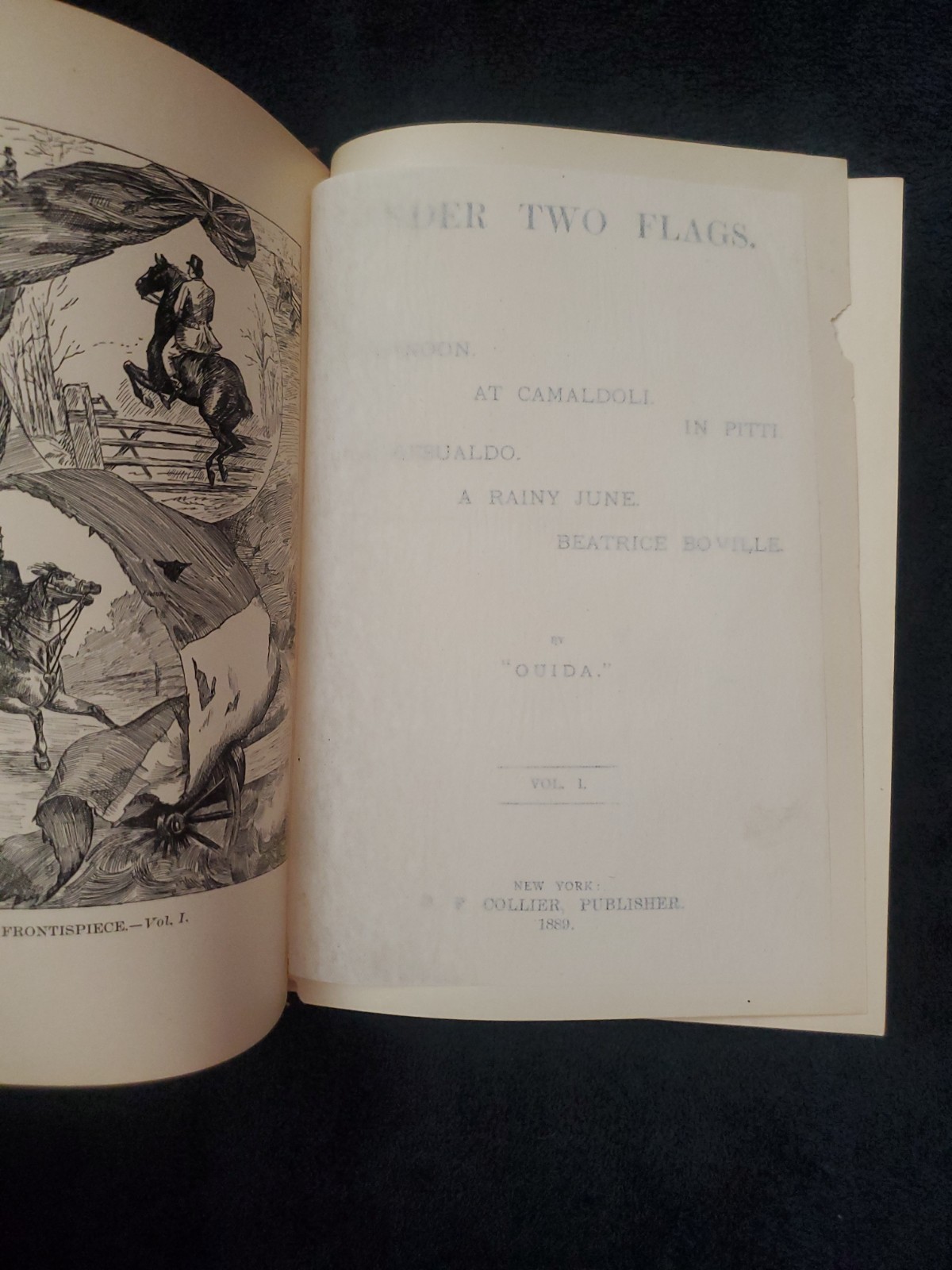 Under Two Flags, Granville De Vigne Ouida Volume 1 & 2