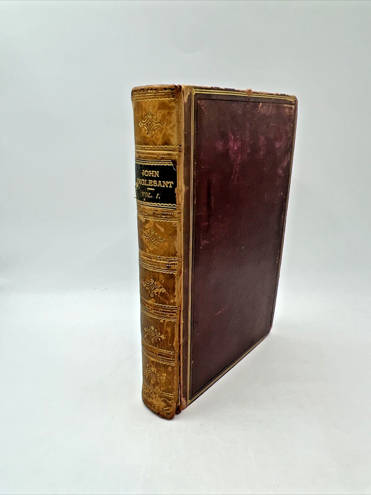 1882 John Inglesant Romantic Novel Morocco Sheffield Binding Vol. 1