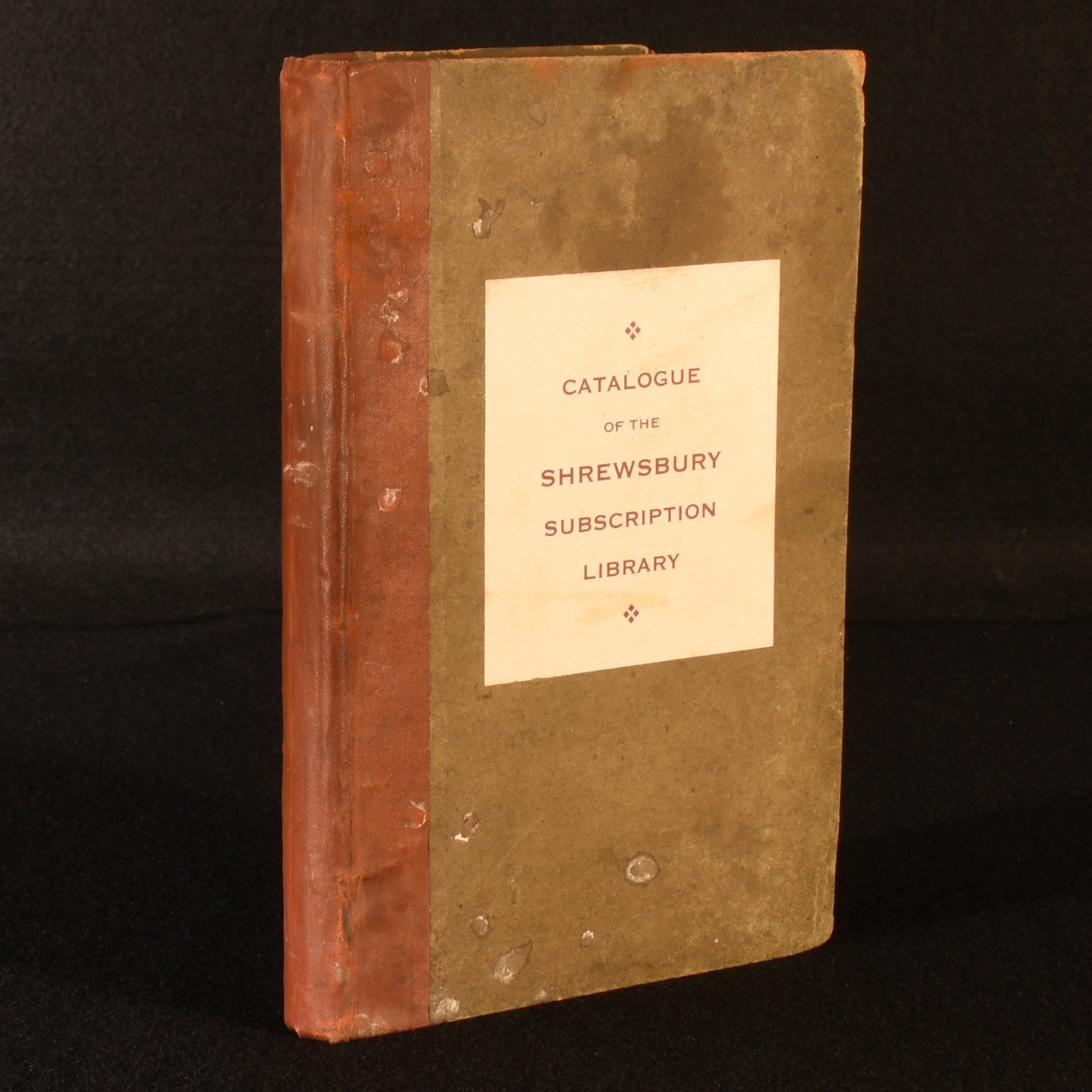 1859 Catalogue of the Shrewsbury Subscription Library First Edition Very Scarce