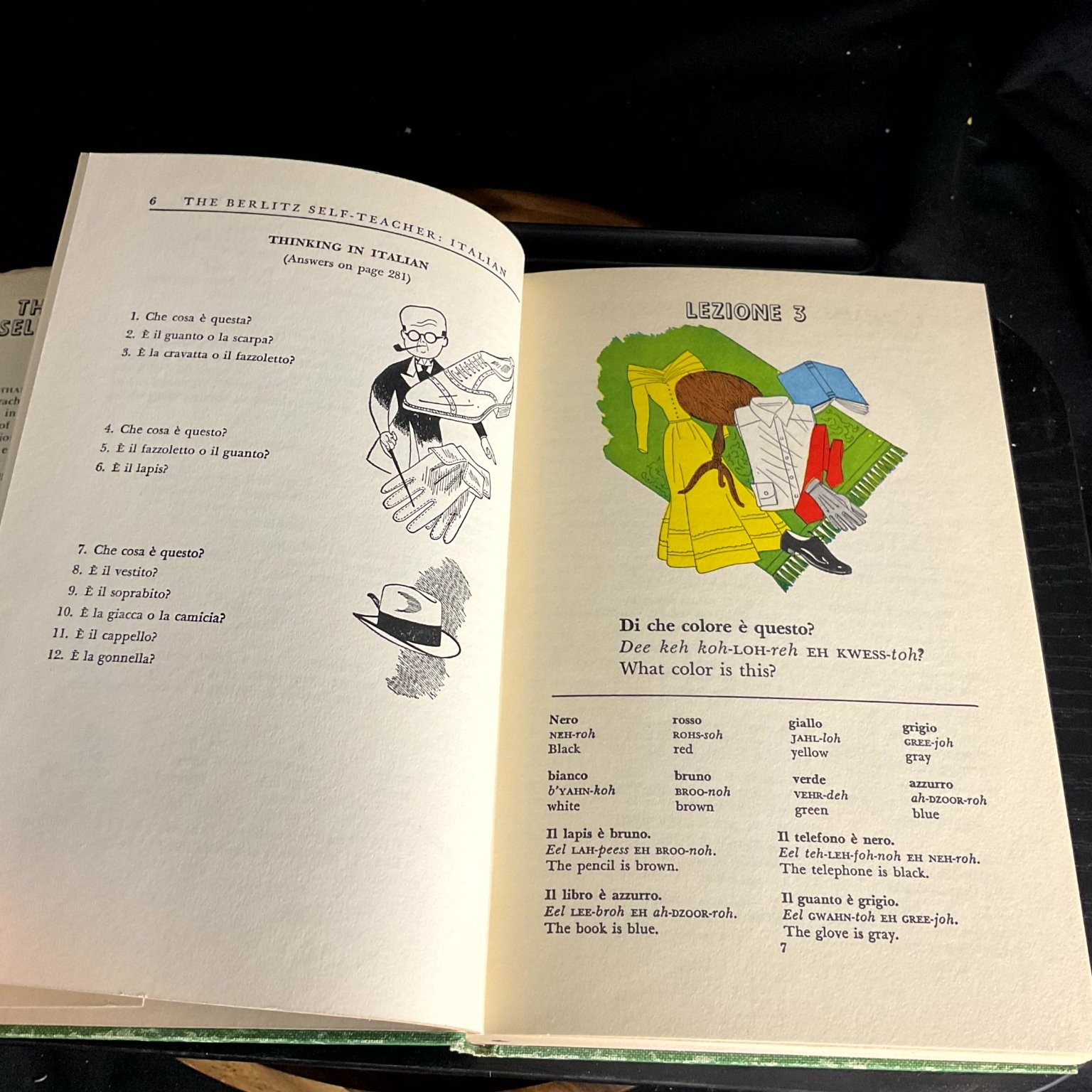 THE BERLITZ SELF-TEACHER ITALIAN Berlitz Schools 1950 Language Learning Study
