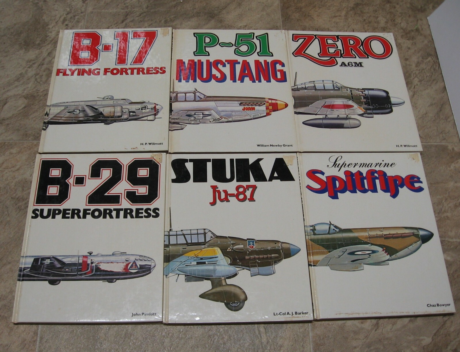 Limited 1980 Bison WW2 Aircraft Books by Willmott, Zero, JU-87, B-17, B-29, P-51