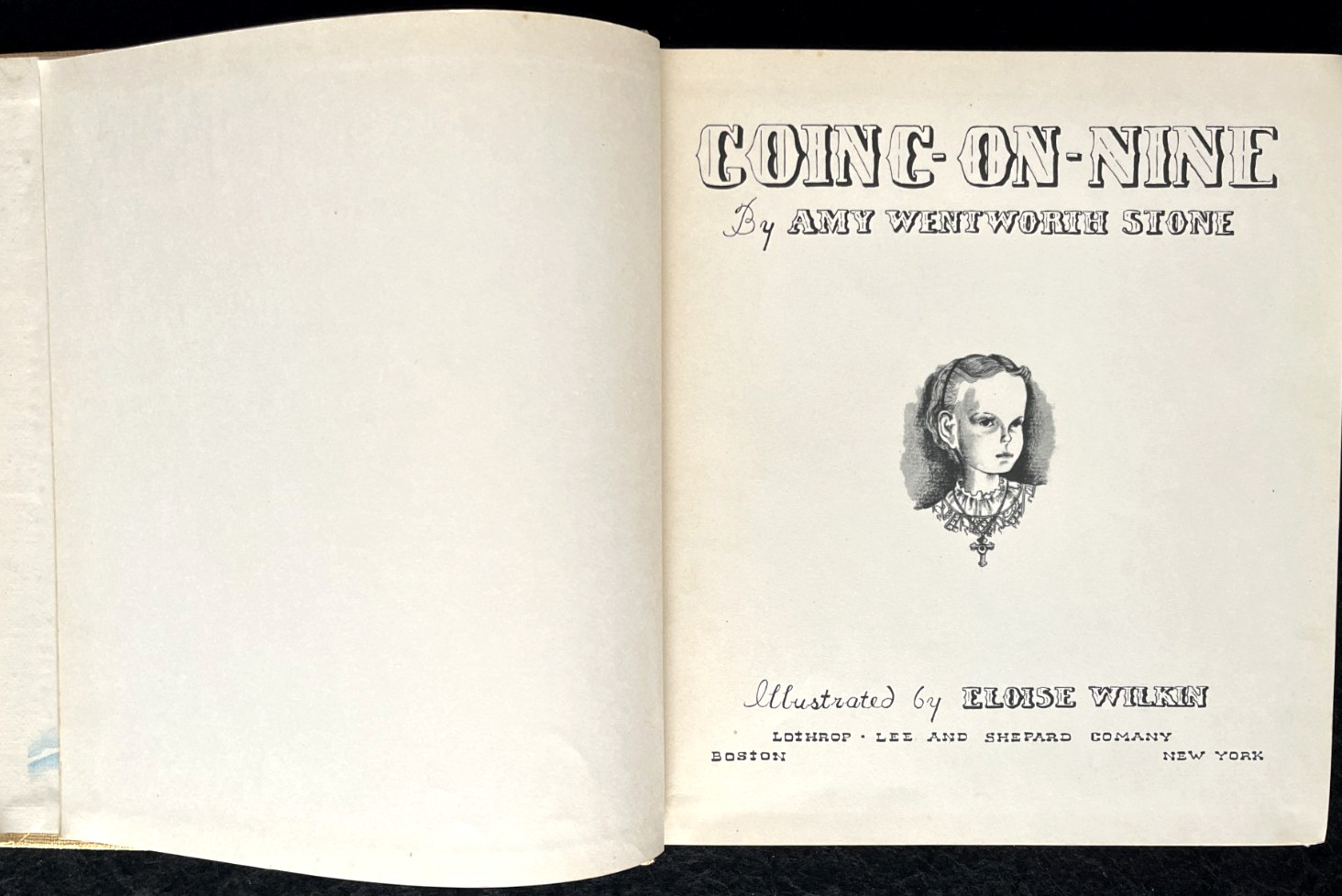 GOING-ON-NINE ~ scarce 1st ed. HB children’s book ~ Eloise Wilkin, 1939 Santa