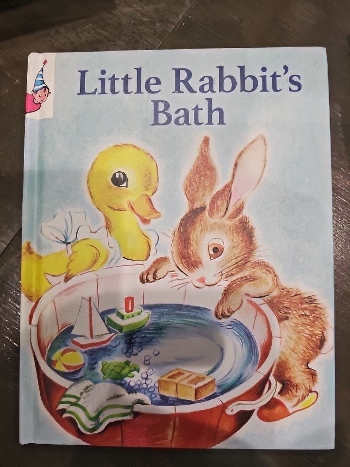 Children’s Vintage Storybook ~ LITTLE RABBIT’S BATH ~ Miriam Clark Potter