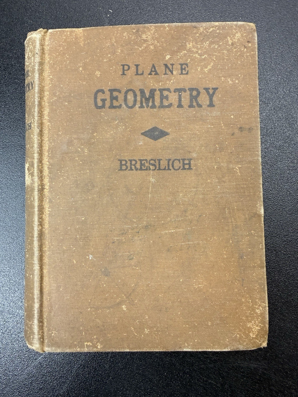 Vintage 1938 Plane Geometry Textbook Hardcover Breslich