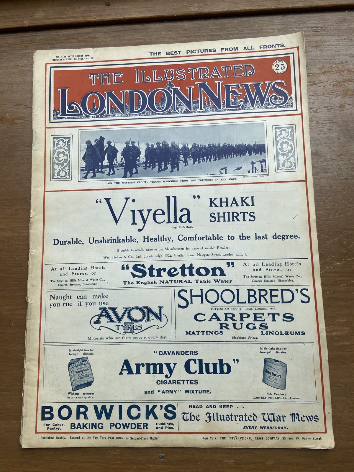 1918 Lot Of 4 JAN FEB MARCH THE ILLUSTRATED LONDON NEWS MAGAZINE