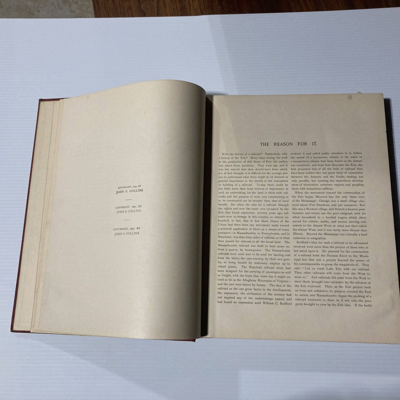 Edward Harold Mott : Between The Ocean & The Lakes The Story Of Erie RR 1908 HC