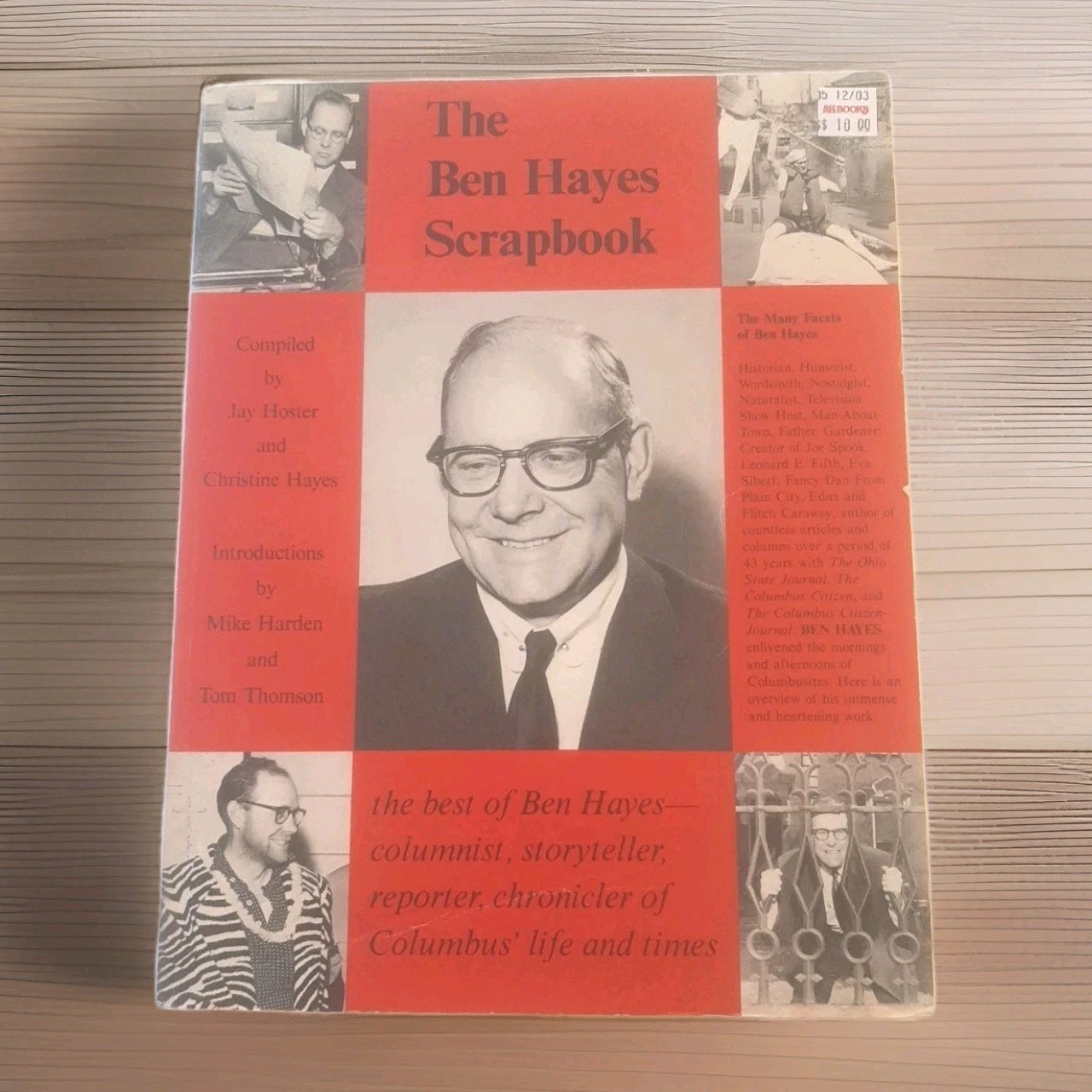 VTG 1991 The Ben Hayes Scrapbook Book Collectible Columbus, Ohio