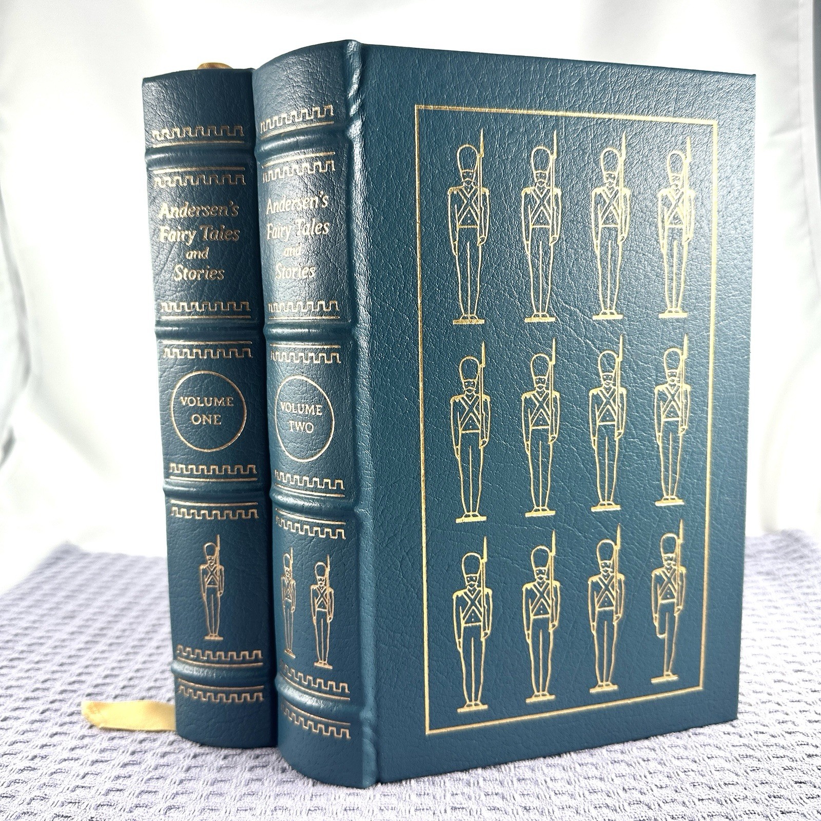Andersen’s Fairy Tales and Stories Volume 1 & 2 Easton Press 1977 Leather Gilt