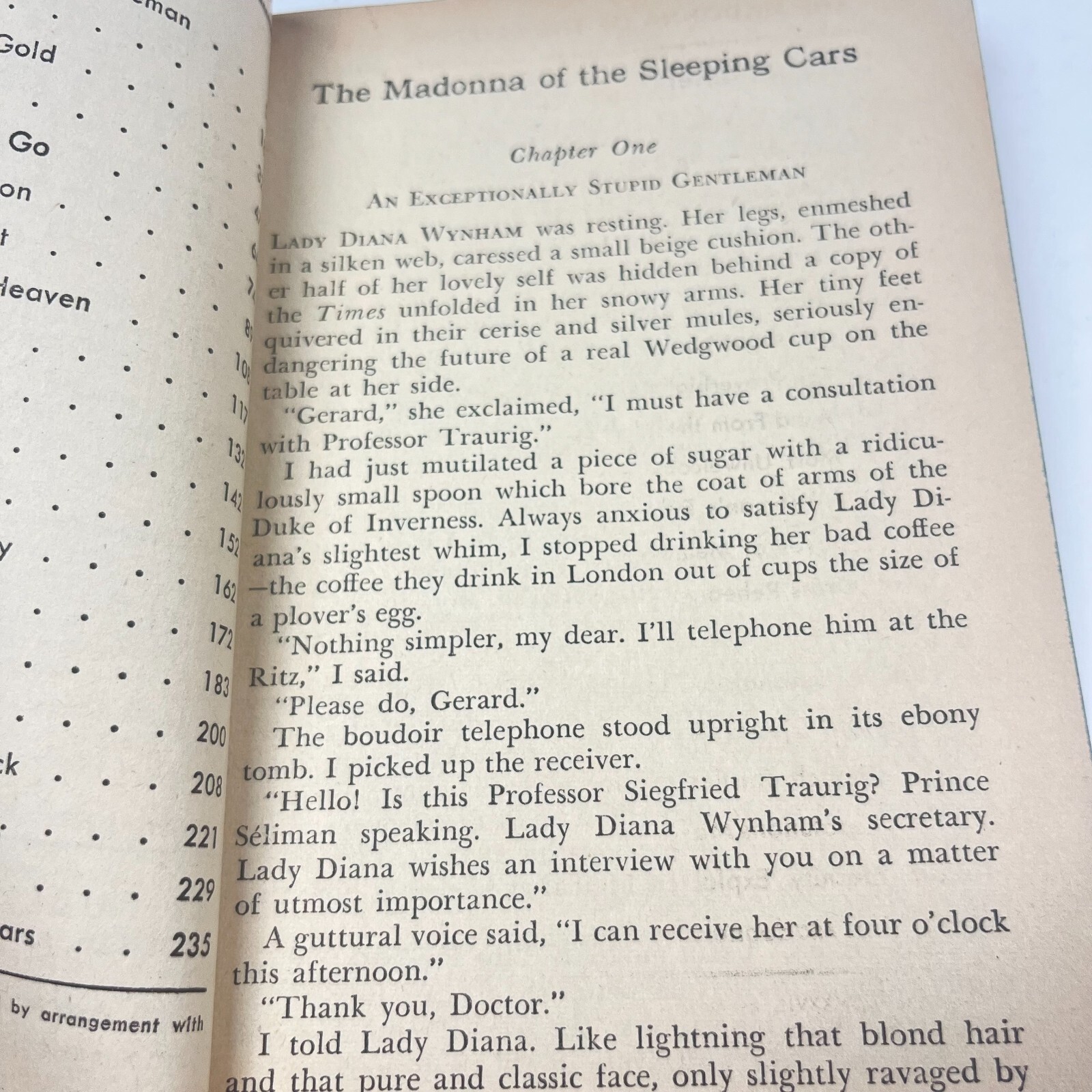 The Madonna of the Sleeping Cars by Maurice DeKobra (1948 Dell #256 Map Back)