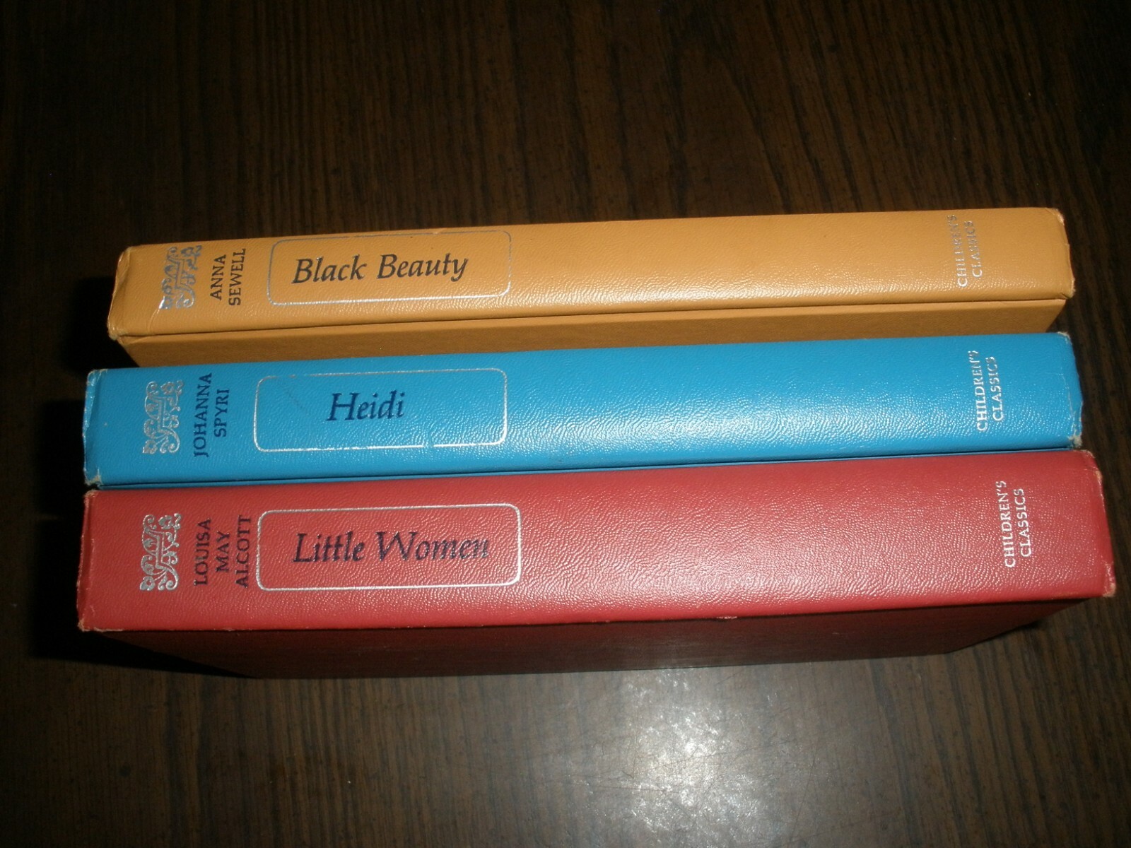 LOT OF 3 CHILDREN’S CLASSICS HC HEIDI BLACK BEUTY LITTLE WOMEN 1950’S (B41)