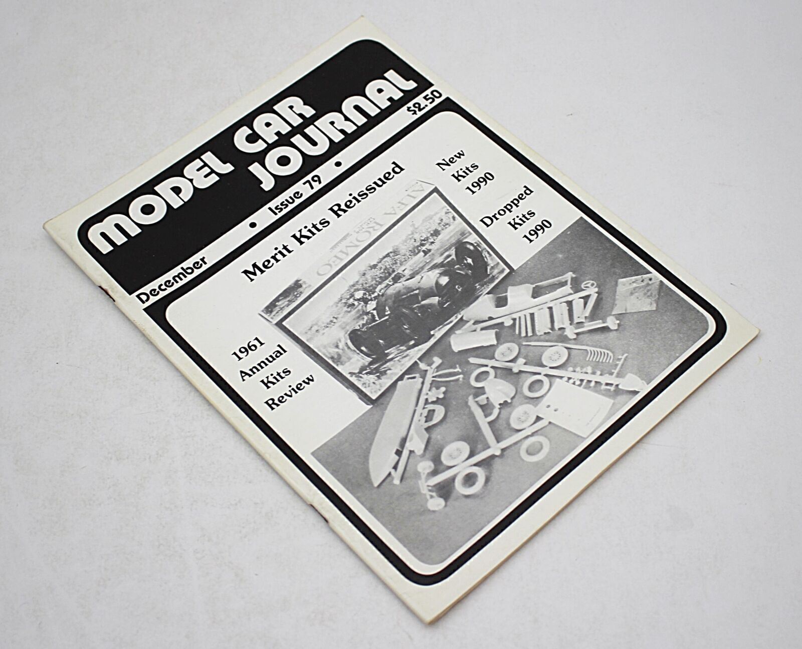 MODEL CAR JOURNAL #79 Dec 1989, Merit Kits Reissued, New & Dropped Kits, Slot