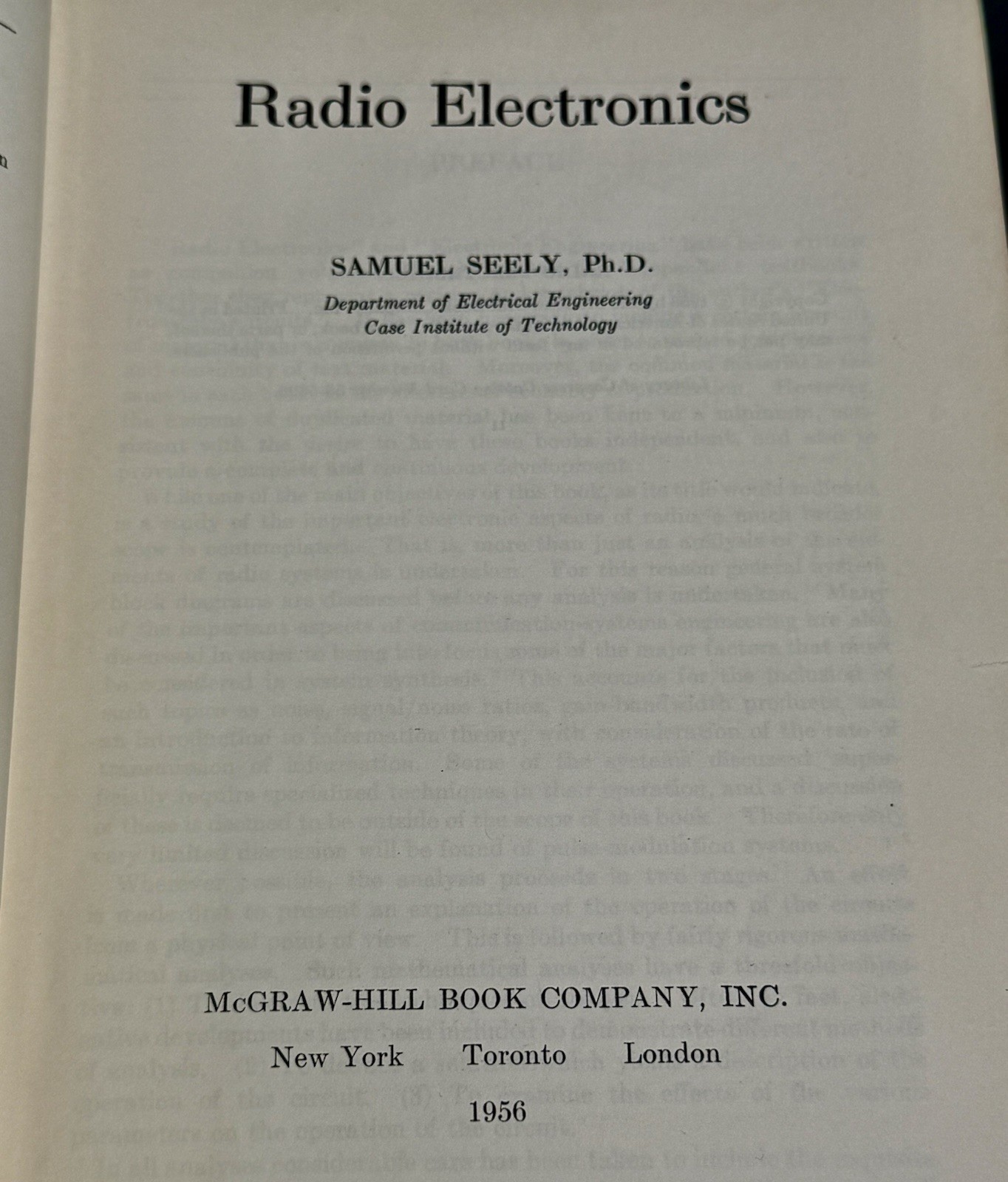 McGraw-Hill Electrical and Electronic Engineering Series ELECTRONICS 1956