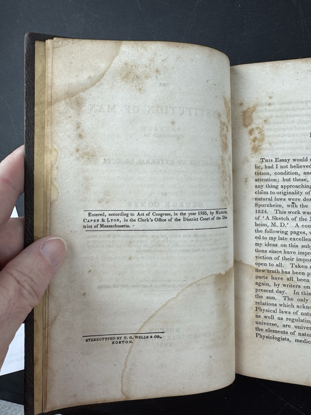The Constitution of Man in Relation to External Objects by George Combe 1856