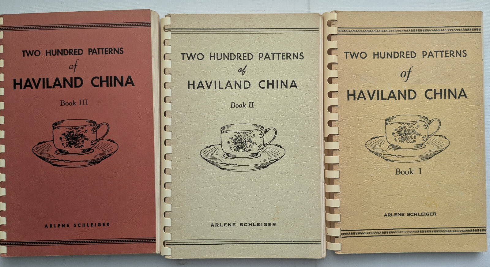 Two Hundred Patterns of Haviland China Book 1 2 3 Arlene Schleiger