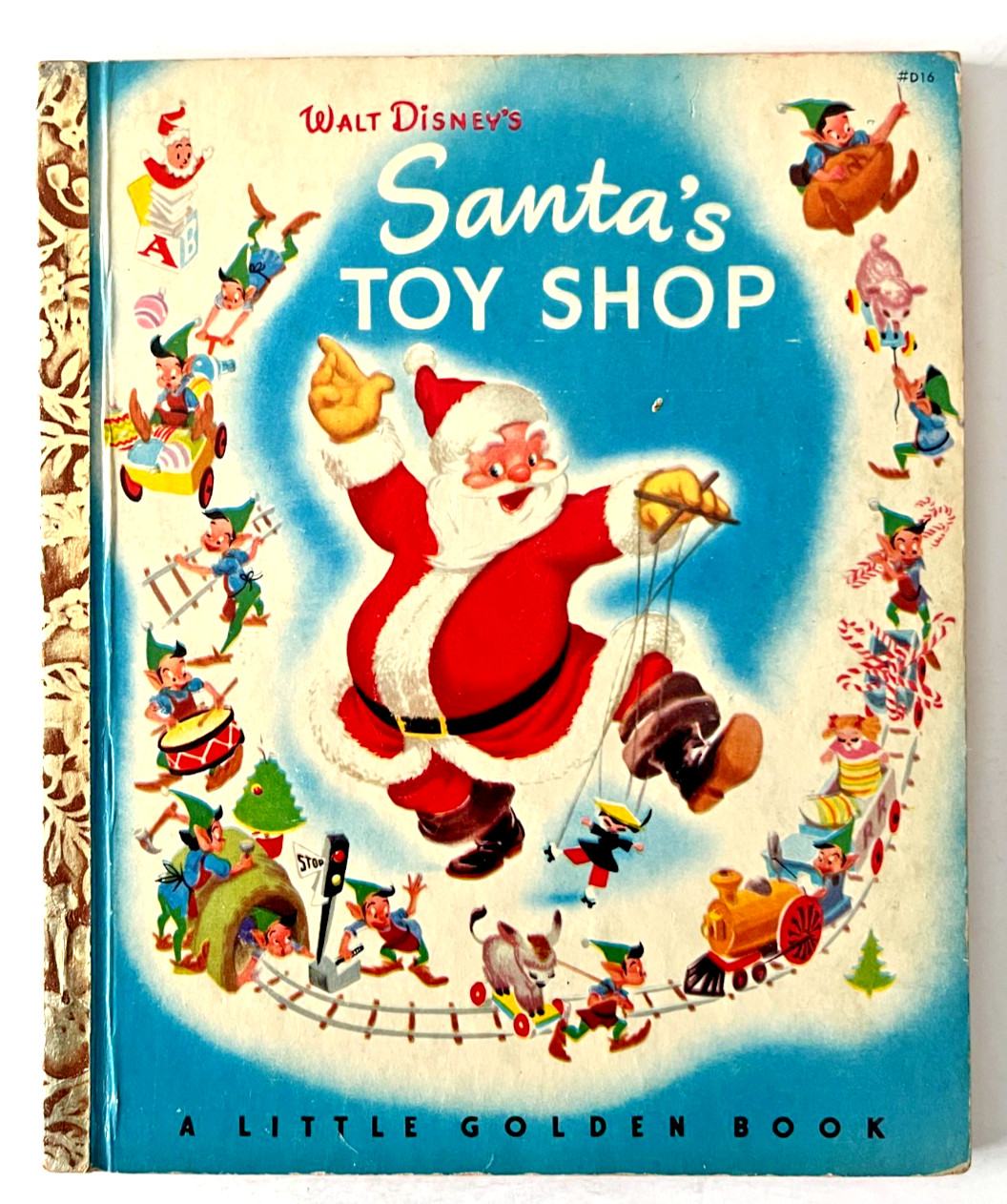 Disney’s SANTA’S TOY SHOP ~ children’s 1st „A“ ed. Little Golden Book , 28 pg ed