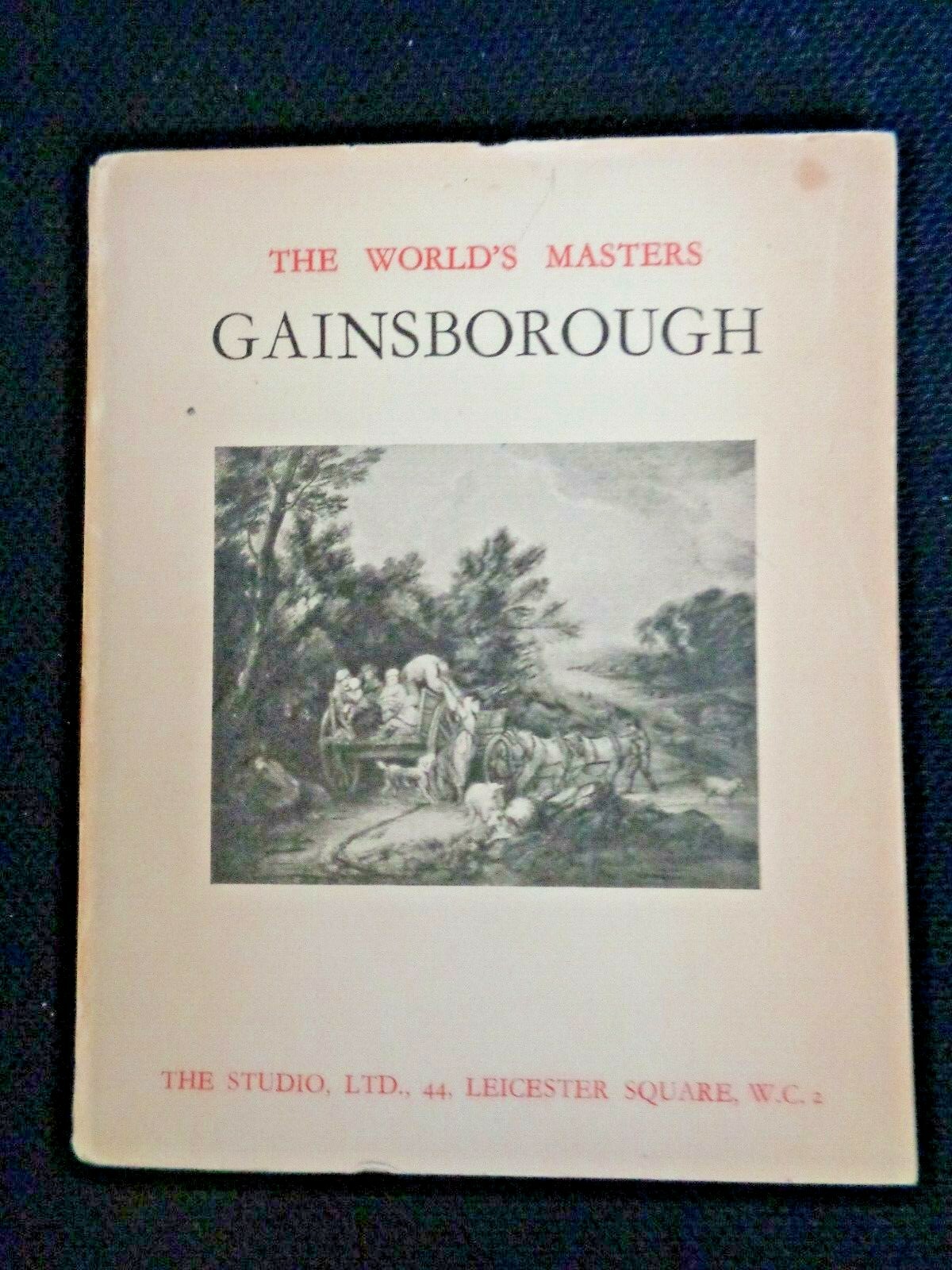 The World’s Masters Thomas GAINSBOROUGH 1928 The Studio Ltd London Art Portraits