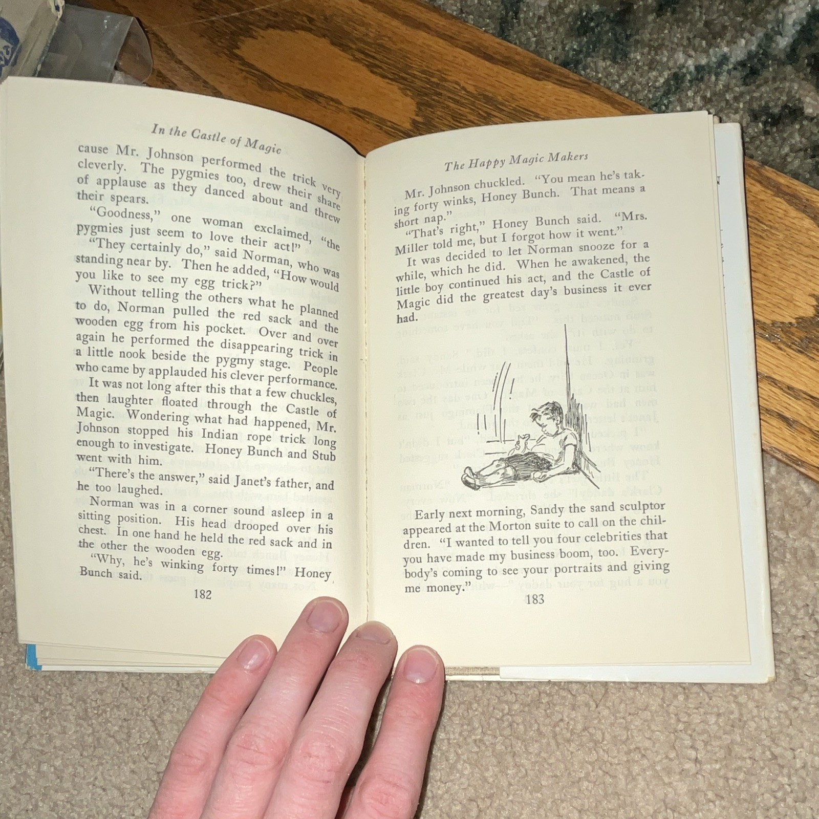 HONEY BUNCH AND NORMAN IN CASTLE OF MAGIC ~ Helen Louise Thorndyke HC/DJ 1959 G1