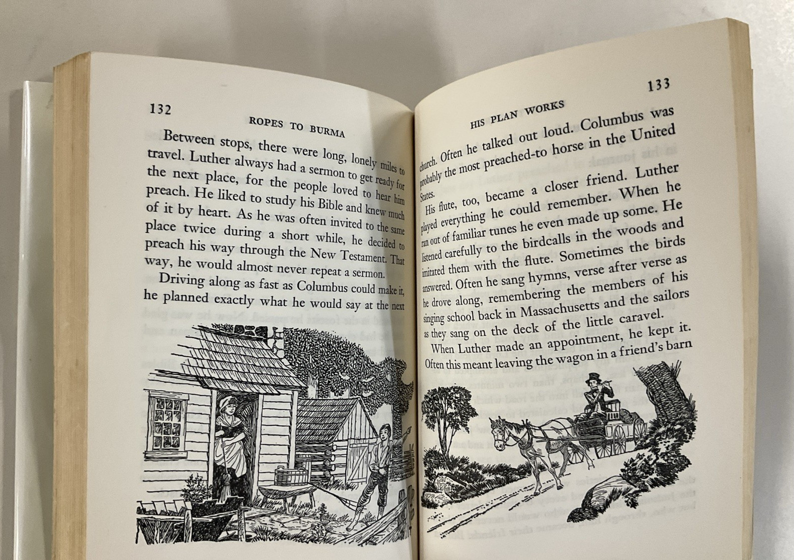 Ropes to Burma Story of Luther Rice Saxon R Carver HC DJ 1961 Broadman Biography