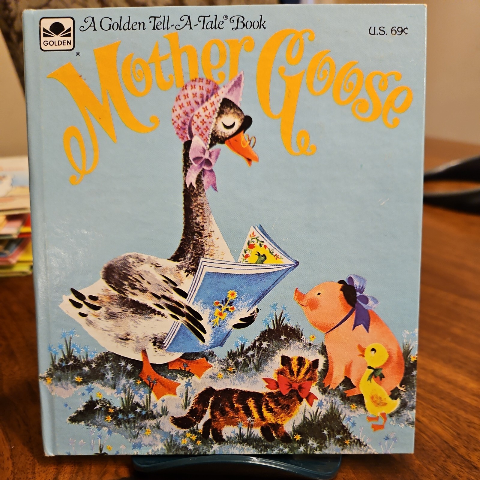 Mother Goose – Marguerite Scott ( 1960, Hardcover) VTG Whitman Tel-A-Tell Golden