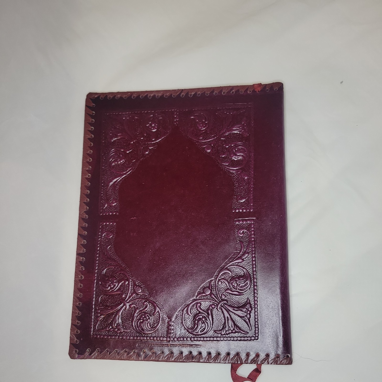 Vintage/Antique Victorian Era Embossed Leather Book cover 11×8