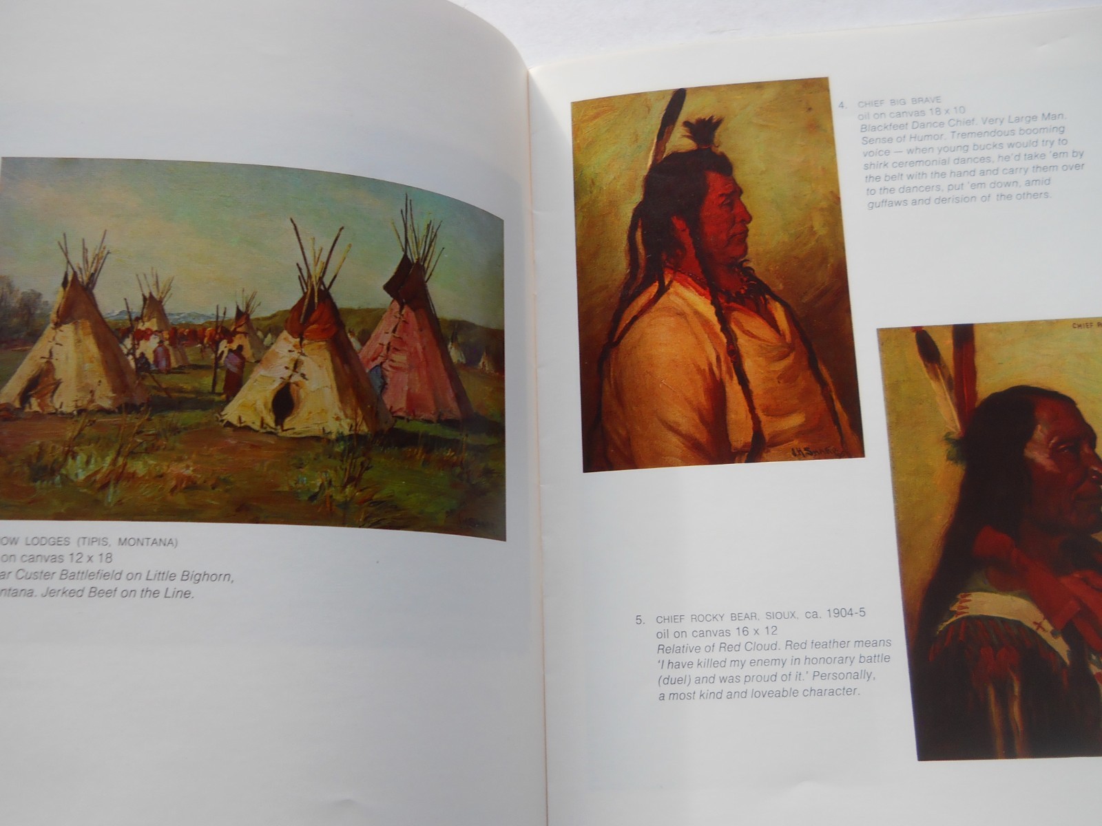 INDIAN PAINTINGS BY JOSEPH SHARP KENNEDY GALLERIES NY ART