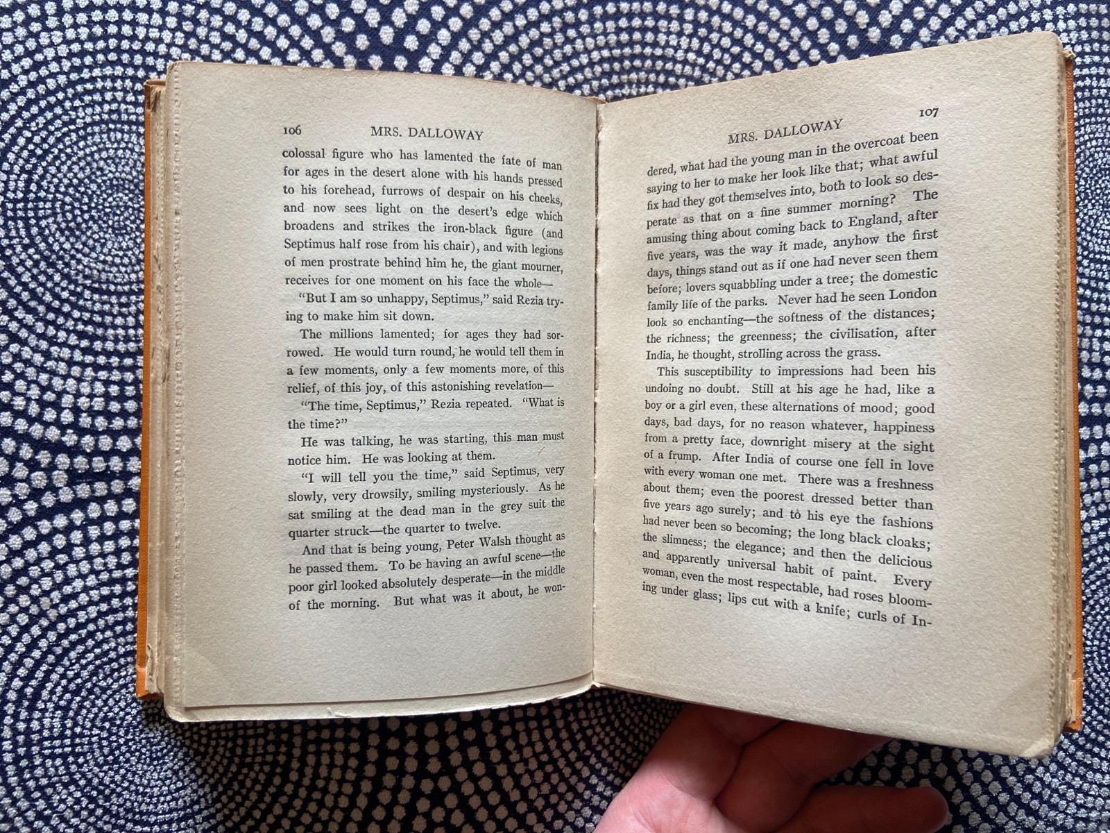 VIRGINIA WOOLF, MRS. DALLOWAY, FIRST AMERICAN EDITION, 1ST PRINTING, 1925