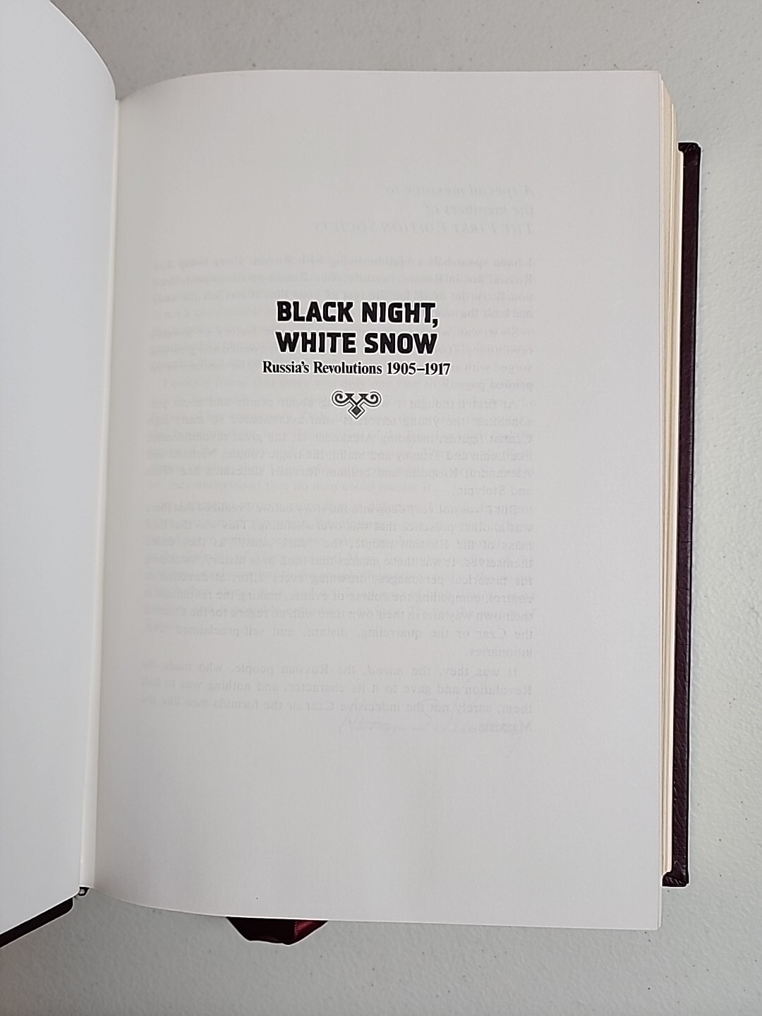 Franklin Library 1ST Edition Society BLACK NIGHT, WHITE SNOW Salisbury 1977