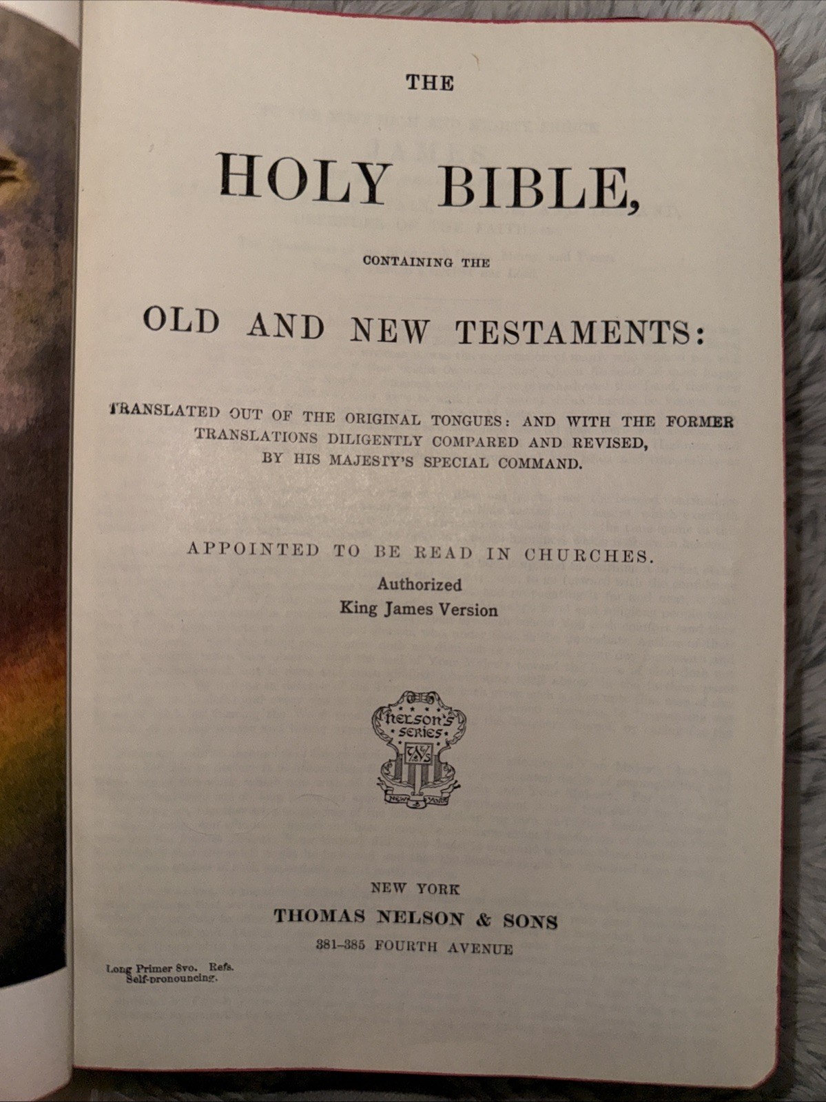 Antique Holy Bible ~ Thomas Nelson ~ Red Letter