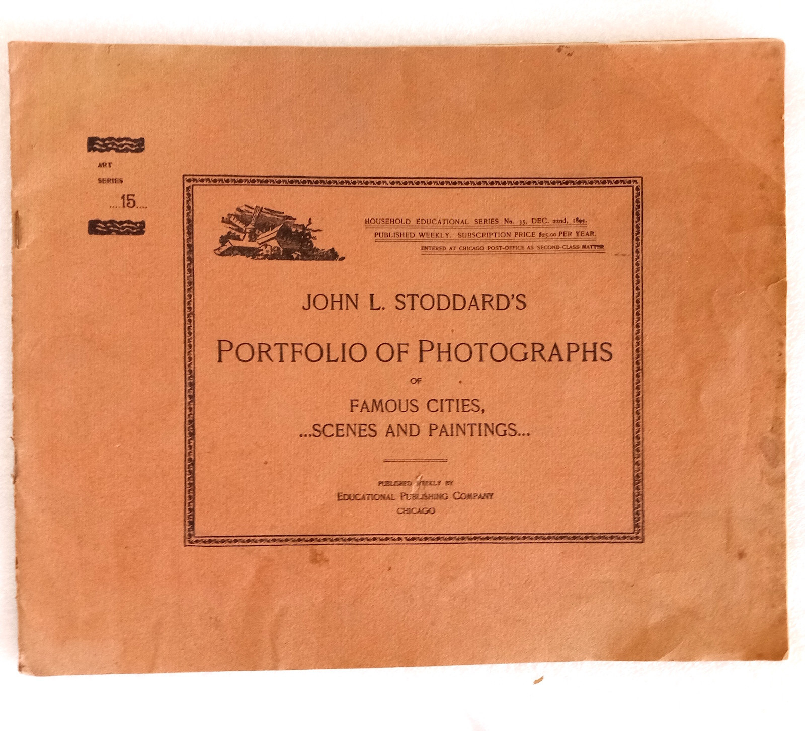 John Stoddard’s Portfolio of Photographs Famous Cities Scenes Paintings c 1893