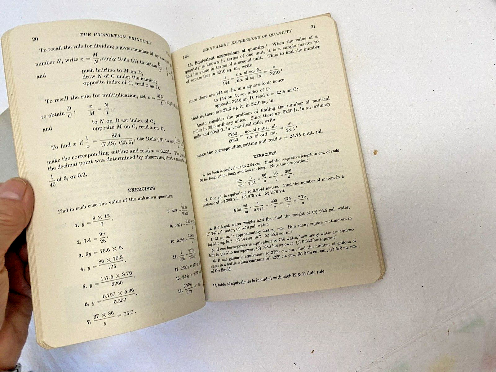 VTG 1939 & 1947 K&E LOG LOG DUPLEX SLIDE RULE MANUAL Book Keuffel & Esser Vector
