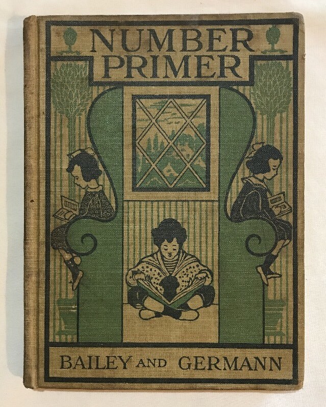 Number Primer Bailey & Germann Cloth Rag Book 1909 Carroll County MD School