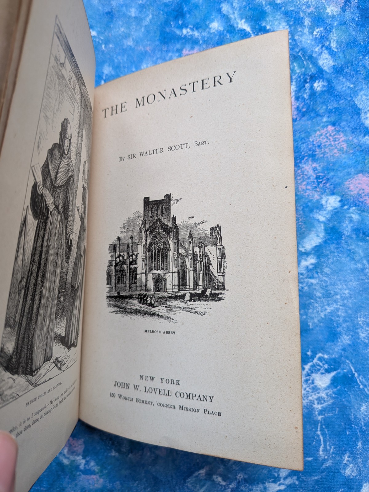 The Monastery by Sir Walter Scott – John W. Lovell Company, Early 1900s Approx