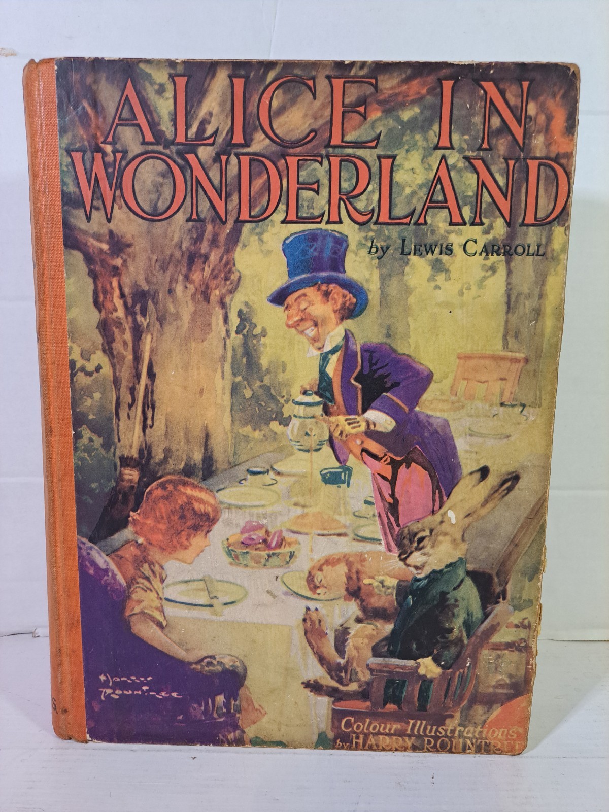 Alice’s Adventures In Wonderland Harry Rountree Illustrated c1934 HC Book