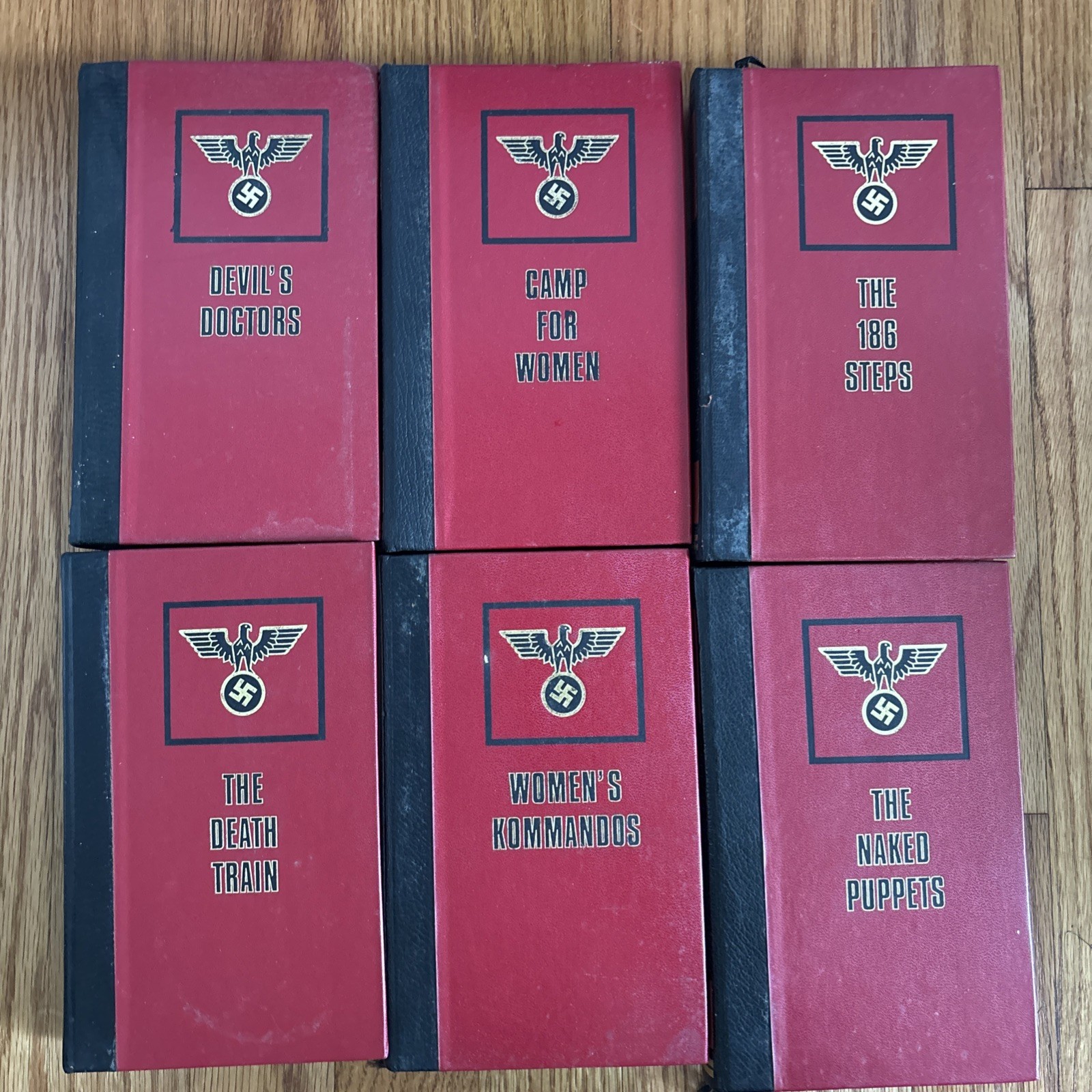 Vintage Lot Of 6 Holocaust Books WWII Ferni Publishing Christian Bernadac HC War