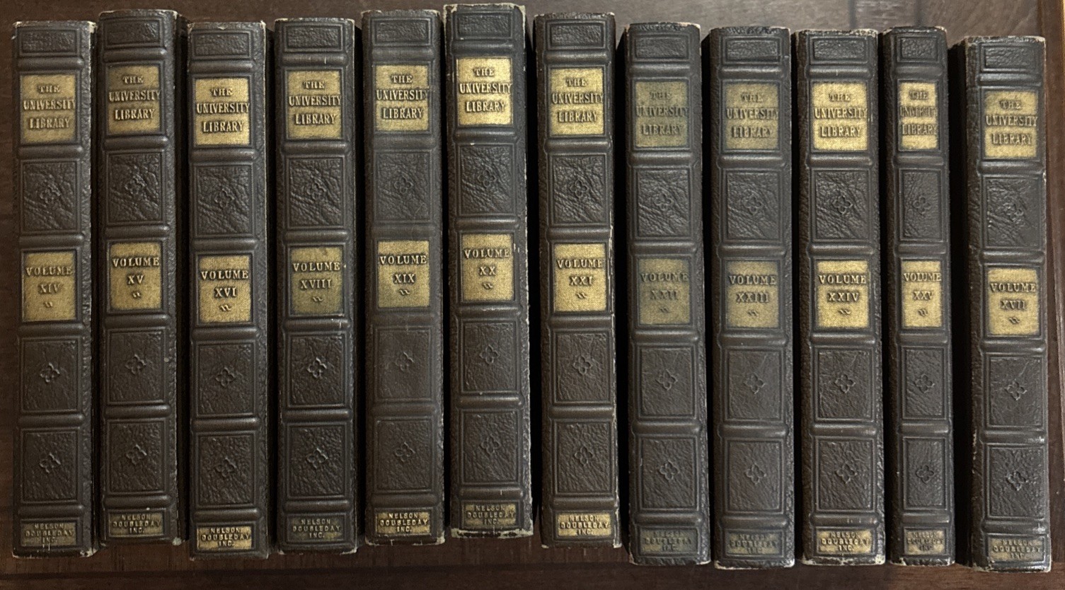 Lot 12 The University Library John Finley Nelson Doubleday Hardcovers 1927 1928