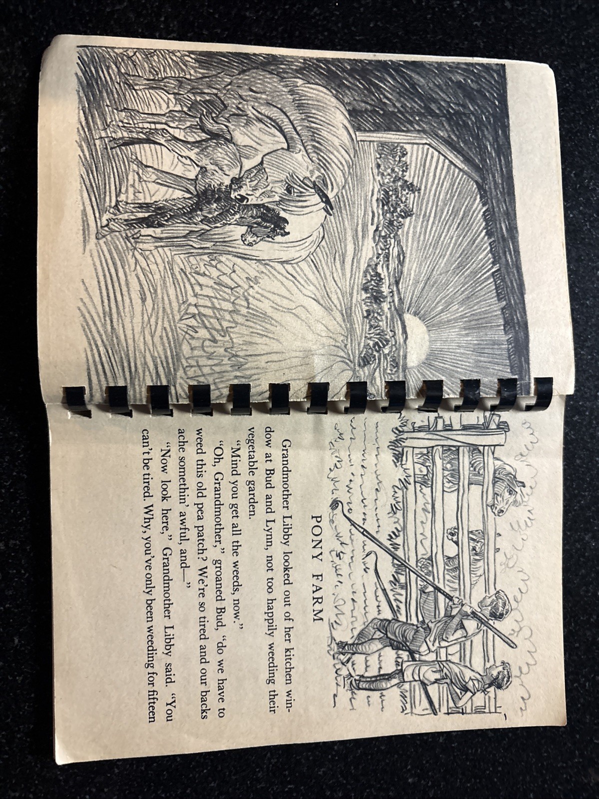Pony Farm by Paul Brown, 1948 spiral-bound softcover. Clean copy