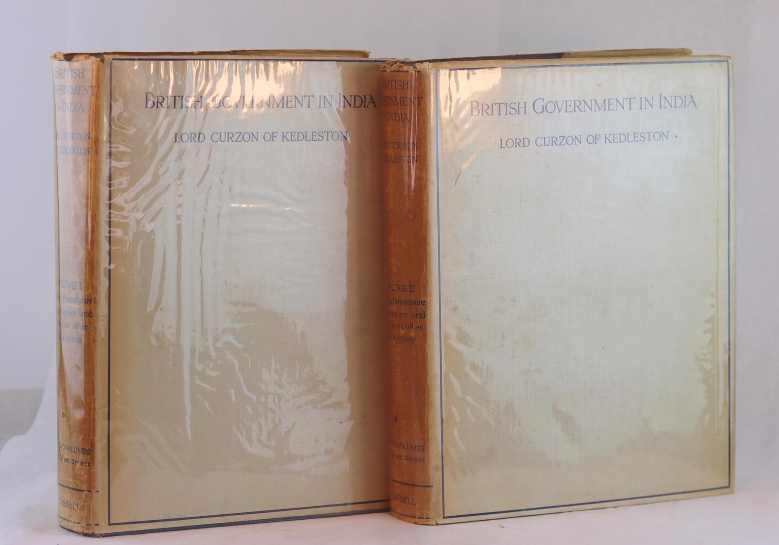 Marquis of Curzon of Kedelston 1925 British Government in India Two Vols HC w/DJ
