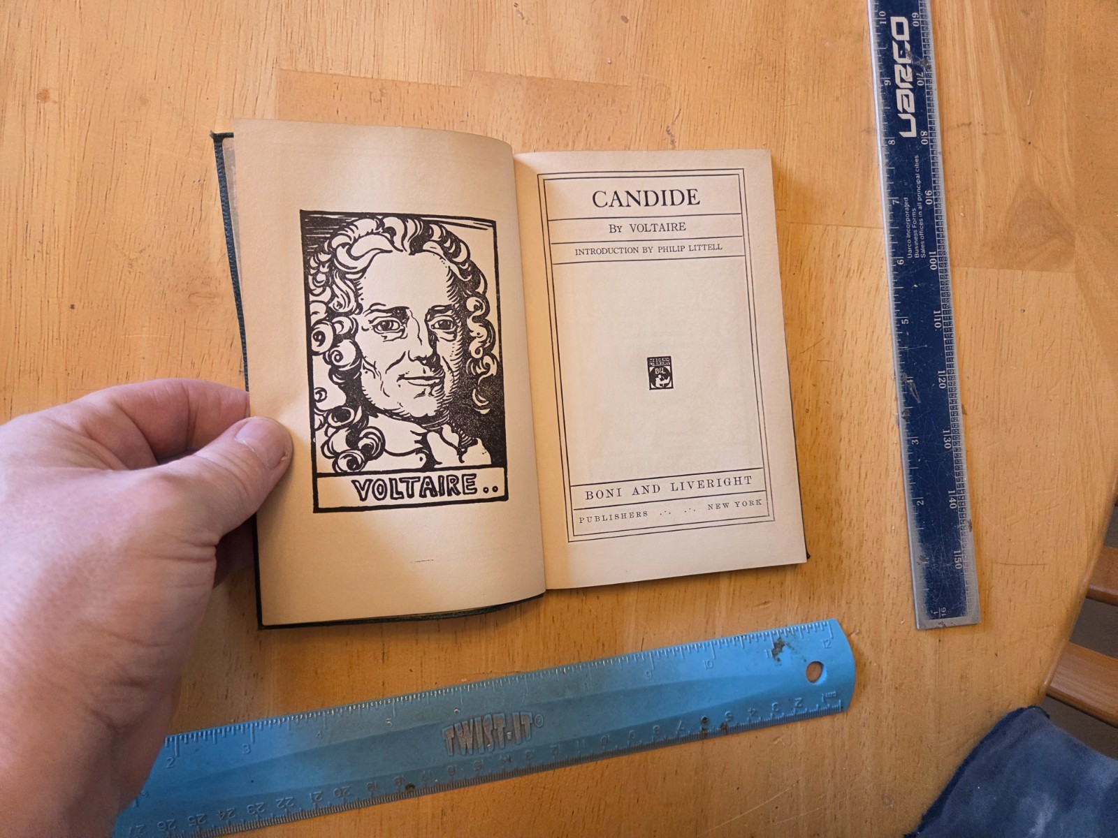 Candide by Voltaire – 1918 Boni and Liveright Leather