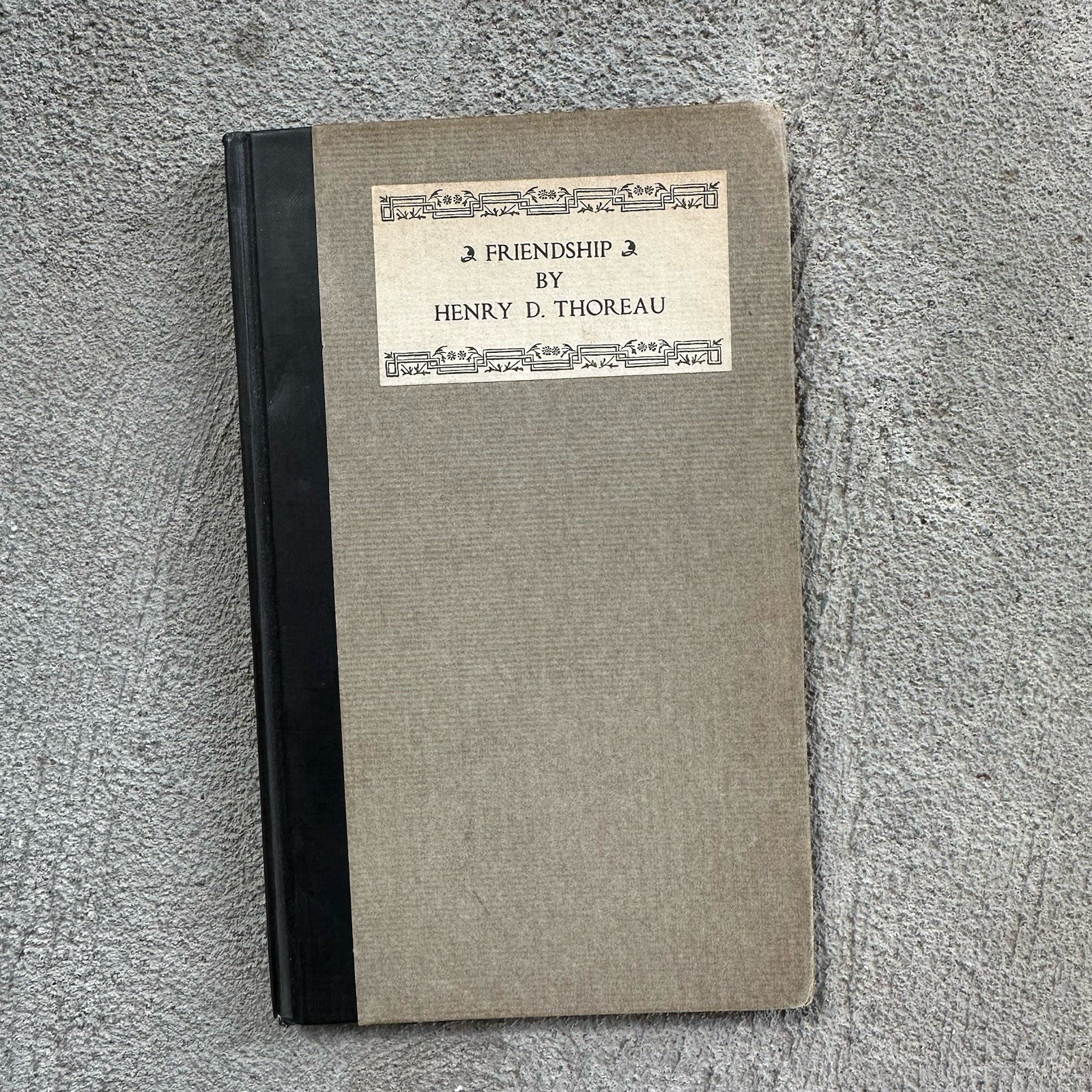 Friendship By Henry D. Thoreau (HC, 1907) Alfred Bartlett, Boston