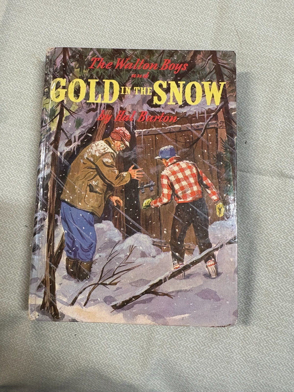 Vintage The Walton Boys and GOLD IN THE SNOW by Hal Burton 1948 HC, Good