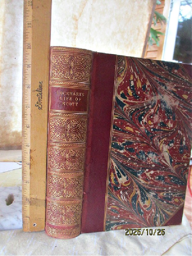 LOCKHART’S LIFE of SCOTT, Memoirs of Life, Sir WALTER SCOTT, 1877, Illlustrated