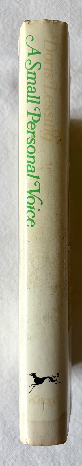 Doris Lessing, A Small Personal Voice, first edition hardcover 91974)